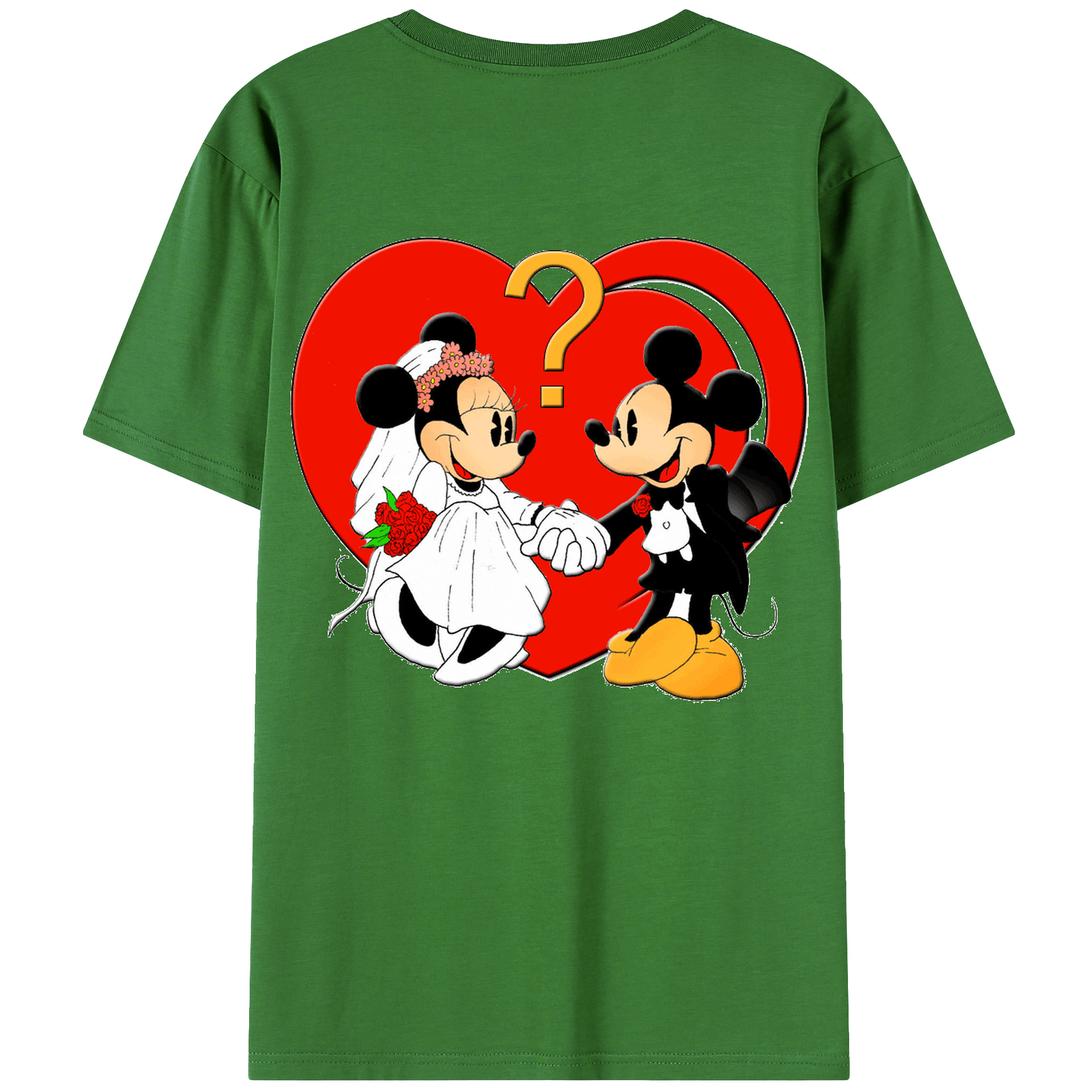 （画像用） ミッキーマウス Mickey Mouse レディース半袖Tシャツ(バックプリント)